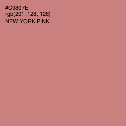 #C9807E - New York Pink Color Image