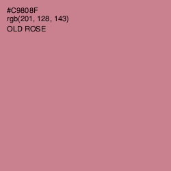 #C9808F - Old Rose Color Image