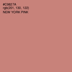 #C9827A - New York Pink Color Image
