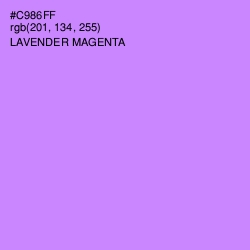 #C986FF - Lavender Magenta Color Image