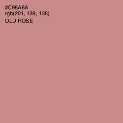 #C98A8A - Old Rose Color Image