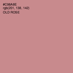 #C98A8E - Old Rose Color Image