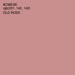 #C98E8E - Old Rose Color Image