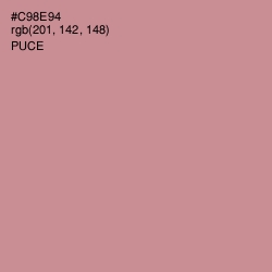 #C98E94 - Puce Color Image