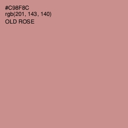 #C98F8C - Old Rose Color Image