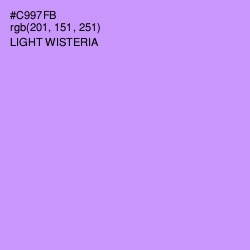#C997FB - Light Wisteria Color Image