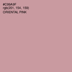 #C99A9F - Oriental Pink Color Image