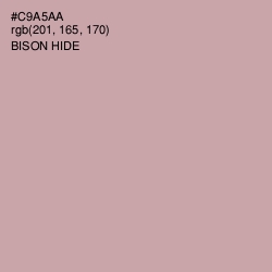 #C9A5AA - Bison Hide Color Image