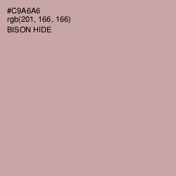 #C9A6A6 - Bison Hide Color Image