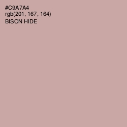 #C9A7A4 - Bison Hide Color Image