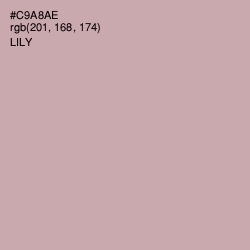 #C9A8AE - Lily Color Image