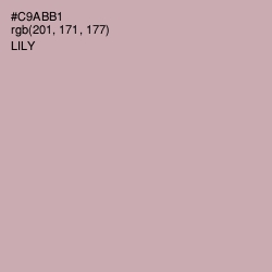#C9ABB1 - Lily Color Image