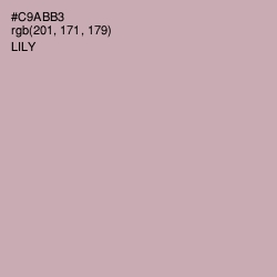 #C9ABB3 - Lily Color Image