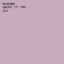 #C9ABBE - Lily Color Image