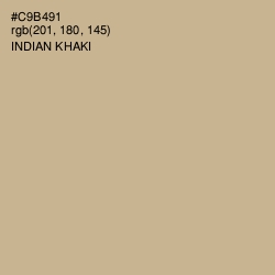 #C9B491 - Indian Khaki Color Image