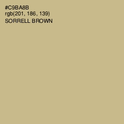 #C9BA8B - Sorrell Brown Color Image
