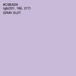 #C9BAD9 - Gray Suit Color Image