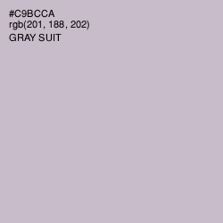 #C9BCCA - Gray Suit Color Image