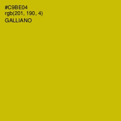 #C9BE04 - Galliano Color Image