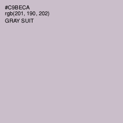 #C9BECA - Gray Suit Color Image