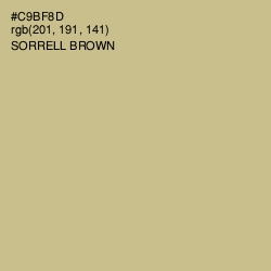 #C9BF8D - Sorrell Brown Color Image