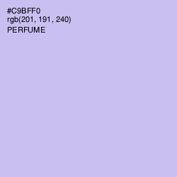 #C9BFF0 - Perfume Color Image