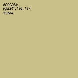 #C9C089 - Yuma Color Image