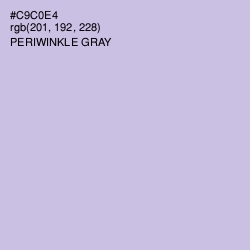 #C9C0E4 - Periwinkle Gray Color Image