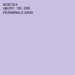 #C9C1E4 - Periwinkle Gray Color Image