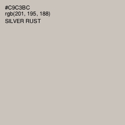 #C9C3BC - Silver Rust Color Image