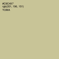 #C9C497 - Yuma Color Image