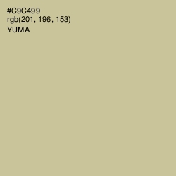 #C9C499 - Yuma Color Image