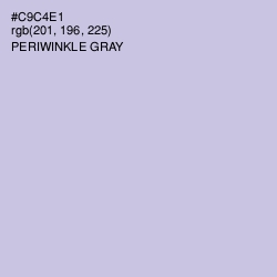 #C9C4E1 - Periwinkle Gray Color Image