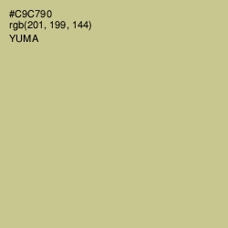 #C9C790 - Yuma Color Image