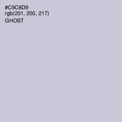 #C9C8D9 - Ghost Color Image