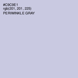 #C9C9E1 - Periwinkle Gray Color Image