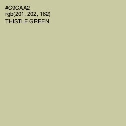 #C9CAA2 - Thistle Green Color Image