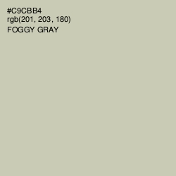 #C9CBB4 - Foggy Gray Color Image