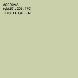 #C9D0AA - Thistle Green Color Image