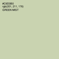 #C9D3B0 - Green Mist Color Image