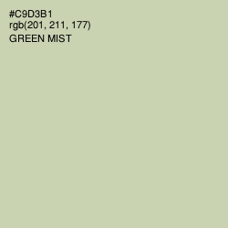 #C9D3B1 - Green Mist Color Image