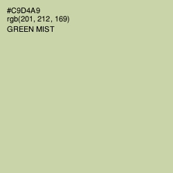 #C9D4A9 - Green Mist Color Image