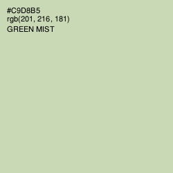 #C9D8B5 - Green Mist Color Image