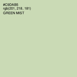 #C9DAB5 - Green Mist Color Image