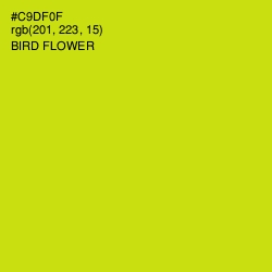 #C9DF0F - Bird Flower Color Image