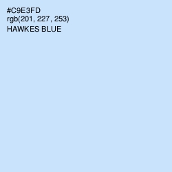#C9E3FD - Hawkes Blue Color Image