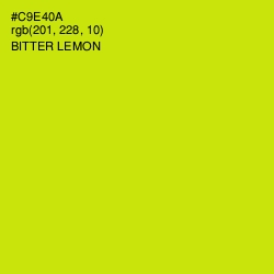#C9E40A - Bitter Lemon Color Image