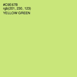 #C9E67B - Yellow Green Color Image