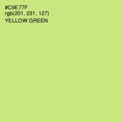 #C9E77F - Yellow Green Color Image