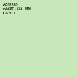 #C9E8B9 - Caper Color Image